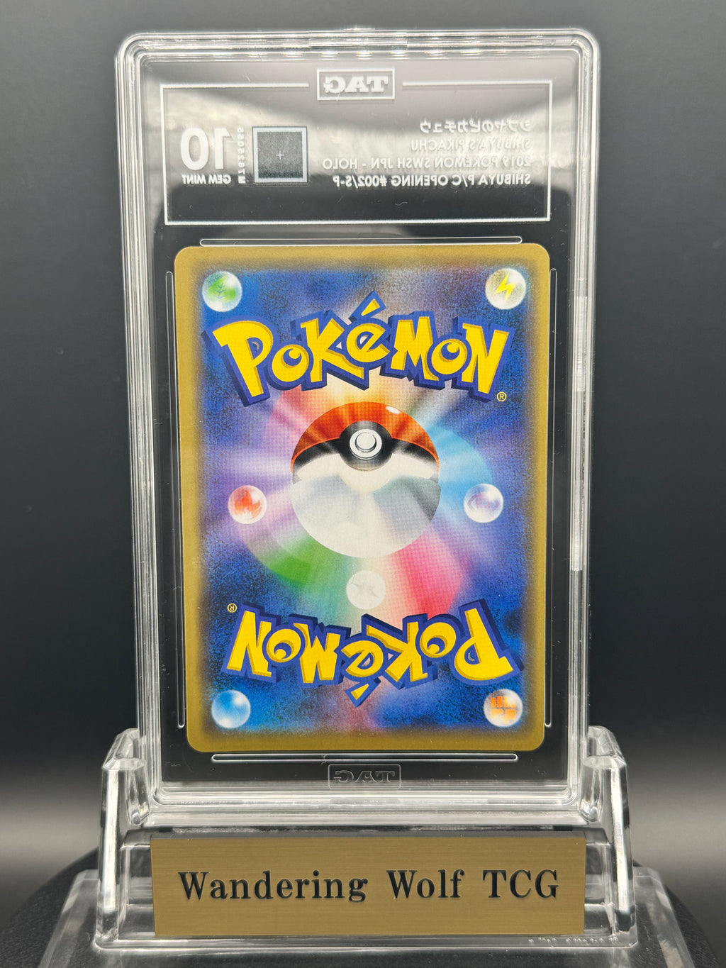 TAG 10 2019 POKEMON JAPANESE S PROMO 002/S-P SHIBUYA'S PIKACHU / 2019 ポケモン シブヤのピカチュウ プロモ ポケモンセンターシブヤ オープン記念 #002/S-P